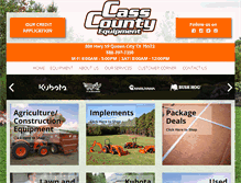 Tablet Screenshot of casscountykubota.com